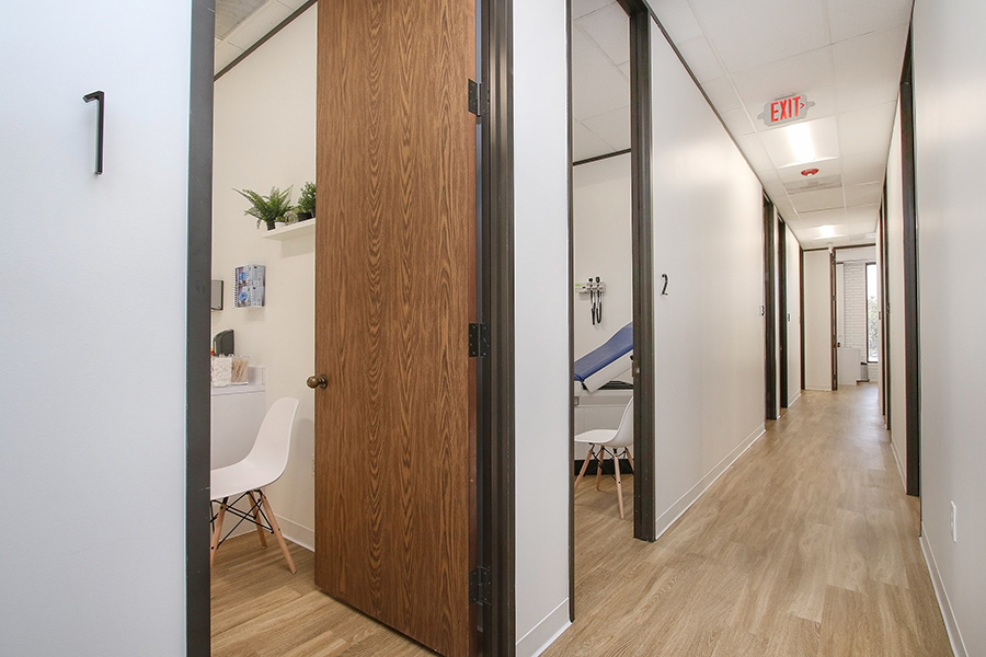 BalanceMD clinic hallway — where personalized cellular health care begins