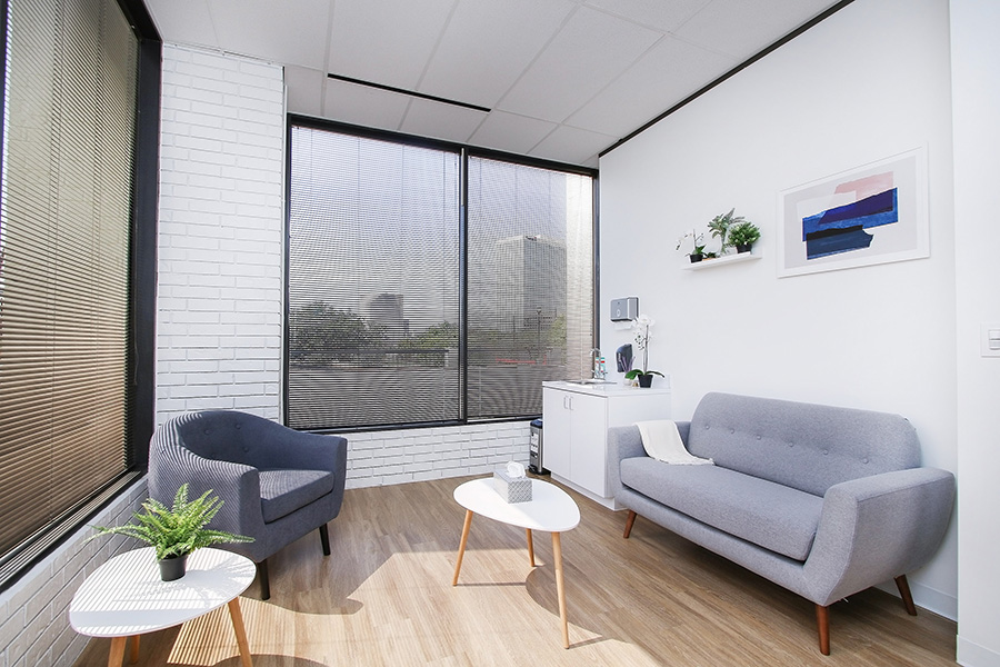 BalanceMD waiting area — private, physician-led concierge practice